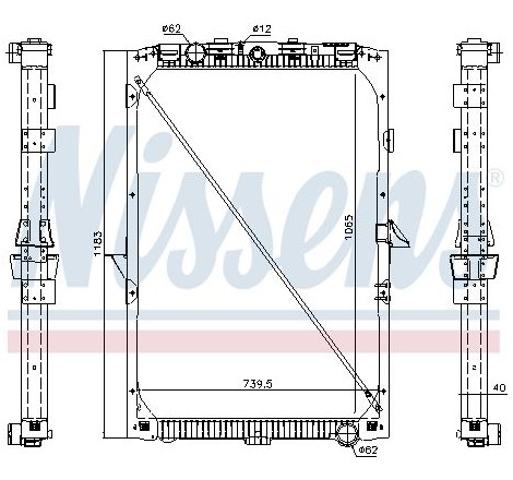 DAF XF 105 con laterales...