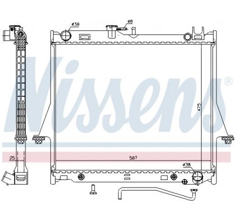 ISUZU D-MAX RADIADOR 60854